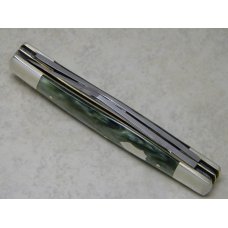 Fight'n Rooster Germany Frank Buster Cutlery Co. Mint Green Perloid Etched Stockman Knife Pre 1982 Fight'n Rooster Germany Frank Buster Cutlery Co. Mint Green Perloid Etched Stockman Knife Pre 1982