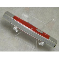 Fight'n Rooster Germany Celebrated Red & Black Indiana Hoosiers Gold Etch Stockman Knife