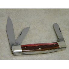 Fight'n Rooster Germany Celebrated Rose & Black Stripe " Louisville Cardinals" Stockman Knife Fight'n Rooster Germany Celebrated Rose & Black Stripe " Louisville Cardinals" Stockman Knife