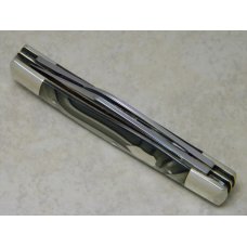 Fight'n Rooster Germany Celebrated Black & Silver Swirl 1988 "No Pain No Gain" Stockman Knife