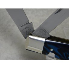Fight'n Rooster Germany Celebrated Blue, Silver & Black 1985 "West Coast Turnaround" Stockman Knife