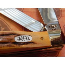 1998 Case xx 2 Blade Trapper -MDL 5254 +Thick Stag Handles +Mother of Pearl Case XX Shield -1 of 100 1998 Case xx 2 Blade Trapper -MDL 5254 +Thick Stag Handles +Mother of Pearl Case XX Shield -1 of 100