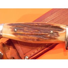 1965-69 Case xx Fixed Blade Hunter (Mdl# 523-6) Knife w/ Gorgeous Genuine Deer Stag Handles -Nice! 1965-69 Case xx Fixed Blade Hunter (Mdl# 523-6) Knife w/ Gorgeous Genuine Deer Stag Handles -Nice!