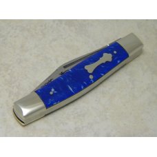 Fight'n Rooster Germany Celebrated Blue & White 1985 "Wildcat Fever Go Kentucky Blue" Stockman Knife
