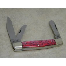 Fight'n Rooster Germany Celebrated Pink Cracked Pearl "Hummingbird" Stockman Knife Fight'n Rooster Germany Celebrated Pink Cracked Pearl "Hummingbird" Stockman Knife