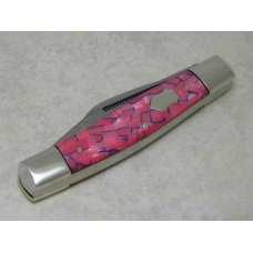 Fight'n Rooster Germany Celebrated Pink Cracked Pearl "Hummingbird" Stockman Knife Fight'n Rooster Germany Celebrated Pink Cracked Pearl "Hummingbird" Stockman Knife