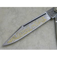 Fight'n Rooster Germany Celebrated Gold Fingerprint 1990 "Leather'n Lace" Stockman Knife Fight'n Rooster Germany Celebrated Gold Fingerprint 1990 "Leather'n Lace" Stockman Knife