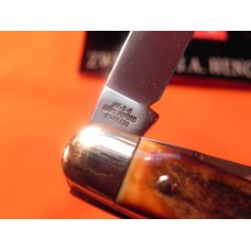 Vintage J A Henckels 3 Blade Stockman Pocket Knife (HK-2-S) w/ Great Stag Handles! NOS -M/NM Vintage J A Henckels 3 Blade Stockman Pocket Knife (HK-2-S) w/ Great Stag Handles! NOS -M/NM