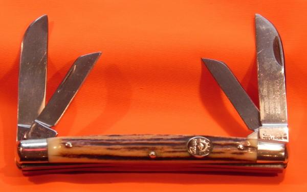 Carl Schlieper / Eye Brand -4 Blade Congress (Mdl# 56-DS) +Nice stag Handles -1 Eye per Blade