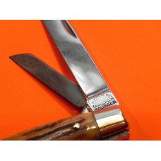 Carl Schlieper / Eye Brand -4 Blade Congress (Mdl# 56-DS) +Nice stag Handles -1 Eye per Blade