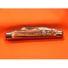 Carl Schlieper / Eye Brand -4 Blade Congress (Mdl# 56-DS) +Nice stag Handles -1 Eye per Blade