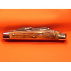Carl Schlieper / Eye Brand -4 Blade Congress (Mdl# 56-DS) +Nice stag Handles -1 Eye per Blade