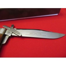 Schatt & Morgan Swing Guard Worm Grove  Bone Handle ATS-34  File & Wire