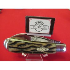 Schatt & Morgan 2010 Worm Grove Bone Handle Warncliff Blade Pattern # 041001 ,ATS-34 Schatt & Morgan 2010 Worm Grove Bone Handle Warncliff Blade Pattern # 041001 ,ATS-34
