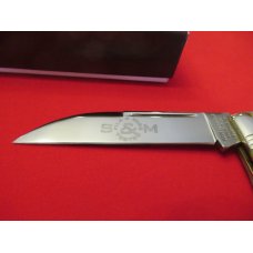 Schatt & Morgan 2010 Worm Grove Bone Handle Warncliff Blade Pattern # 041001 ,ATS-34 Schatt & Morgan 2010 Worm Grove Bone Handle Warncliff Blade Pattern # 041001 ,ATS-34