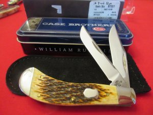  Case  Brothers 1st Production Run Antique Bone Saddlehorn  Pattern # TB62110SS