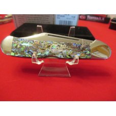 Case XX Paua Pearl Silver Script Copper Lock Pattern # 8159 L SS Case XX Paua Pearl Silver Script Copper Lock Pattern # 8159 L SS