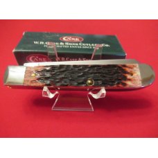 Case XX Cranberry Silver Script Trapper Pattern # 6254 SS 