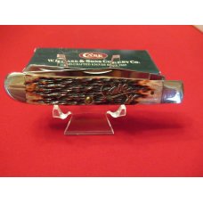 Case XX Cranberry Silver Script Trapper Pattern # 6254 SS 