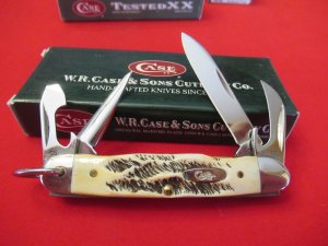 Case XX JR Scout Bone Stag Pattern # 6.54090R 