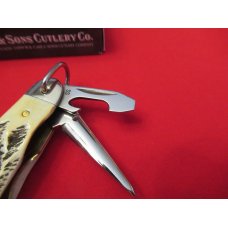 Case XX JR Scout Bone Stag Pattern # 6.54090R Case XX JR Scout Bone Stag Pattern # 6.54090R