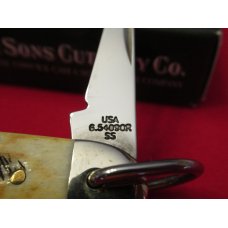 Case XX JR Scout Bone Stag Pattern # 6.54090R Case XX JR Scout Bone Stag Pattern # 6.54090R