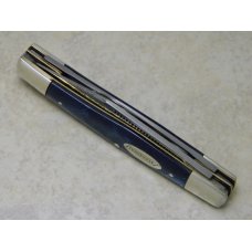 Fight'n Rooster Germany Celebrated Blue Fingerprint Fancy Etch Stockman Knife with Tennessee Shield Fight'n Rooster Germany Celebrated Blue Fingerprint Fancy Etch Stockman Knife with Tennessee Shield