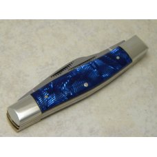 Fight'n Rooster Germany Celebrated Blue Fingerprint Fancy Etch Stockman Knife with Tennessee Shield Fight'n Rooster Germany Celebrated Blue Fingerprint Fancy Etch Stockman Knife with Tennessee Shield