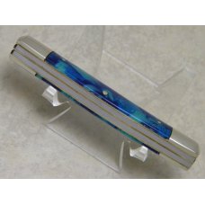 Fight'n Rooster Germany Celebrated Blue Feathers "Bronc Rider" Stockman Knife c.1993