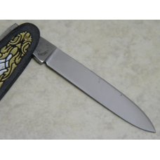 Fight'n Rooster Frank Buster Cut. Co. Germany Black and Gold Metal 2 Blade Pen Knife Pre 1982 Fight'n Rooster Frank Buster Cut. Co. Germany Black and Gold Metal 2 Blade Pen Knife Pre 1982