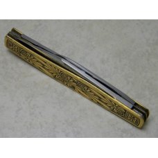 Fight'n Rooster Germany Celebrated Gold Plated Metal Color Etched 3 Blade Stockman Knife Fight'n Rooster Germany Celebrated Gold Plated Metal Color Etched 3 Blade Stockman Knife