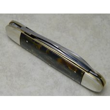Bulldog Brand Germany Duck Feather Celluloid "Long Haired St. Bernard" Elephant Toe Knife c.1995 Bulldog Brand Germany Duck Feather Celluloid "Long Haired St. Bernard" Elephant Toe Knife c.1995