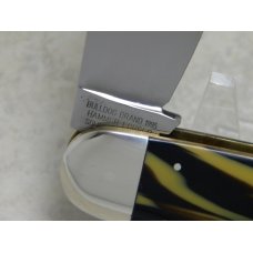 Bulldog Brand Germany Coon Stripe Celluloid "Black and Tan Coonhound" Elephant Toe Knife c.1995 Bulldog Brand Germany Coon Stripe Celluloid "Black and Tan Coonhound" Elephant Toe Knife c.1995