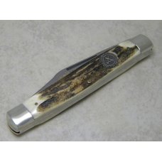Kissing Crane Robt Klass Solingen Germany 1990 Stag Large Stockman NKCA Club Knife