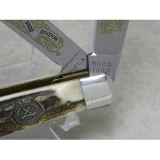 Kissing Crane Robt Klass Solingen Germany 1990 Stag Large Stockman NKCA Club Knife