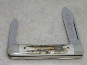 Stag Jumbo Cigar 1981 NKCA Club Knife by Queen Cutlery