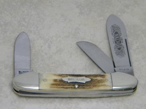 Kissing Crane Solingen Germany Stag Gunboat Canoe 1977 NKC&DA NKCA Club Knife