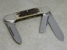 Kissing Crane Solingen Germany Stag Gunboat Canoe 1977 NKC&DA NKCA Club Knife