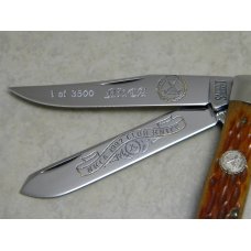 Sargent USA (Queen City) Jigged Brown Bone Trapper 1992 NKCA Club Knife Sargent USA (Queen City) Jigged Brown Bone Trapper 1992 NKCA Club Knife