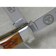Sargent USA (Queen City) Jigged Brown Bone Trapper 1992 NKCA Club Knife Sargent USA (Queen City) Jigged Brown Bone Trapper 1992 NKCA Club Knife
