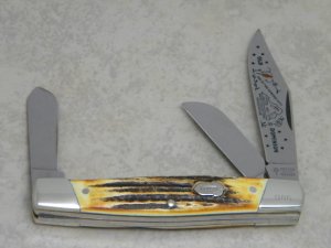 United Boker Solingen Germany Stag Stockman Knife 1987 Old Dominion Knife Collectors Association