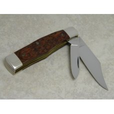 Ka-Bar Olean, NY Jigged Wood Gunstock Jack Knife c.1980 Club Knife Ka-Bar Olean, NY Jigged Wood Gunstock Jack Knife c.1980 Club Knife