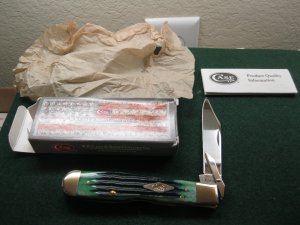Case Knife XX USA  6111-1/2L Cheetah  2013 Kentucky Blue Grass Cheetah Swing Guard  Knife-NIB 