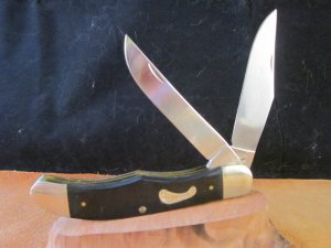 SOLD Imperial Frontier Trailblazer Folding Hunter knife model 4624- Black- USED