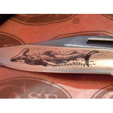 Vintage 1981 Case xx Hammerhead Shark Folding Hunter Knife w Sheath & Orig Box -5159 LSSP -NOS &NM/M