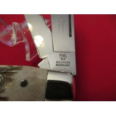 Hen & Rooster Stag Handle 3 blade Large Stockman Pattern # 383C-DS EDC Hen & Rooster Stag Handle 3 blade Large Stockman Pattern # 383C-DS EDC