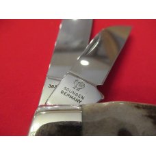 Hen & Rooster Stag Handle 3 blade Large Stockman Pattern # 383C-DS EDC Hen & Rooster Stag Handle 3 blade Large Stockman Pattern # 383C-DS EDC