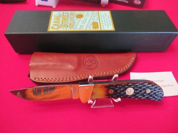 Canal Street Cutlery Drop Point Fixed Blade Amber Bone Canal Street Cutlery Drop Point Fixed Blade Amber Bone