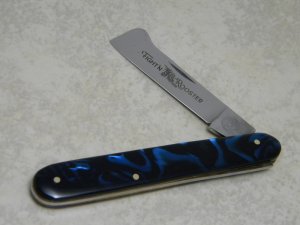 Fight'n Rooster Germany KB (Krusius Brothers) Blue and Black Swirl Budding Knife