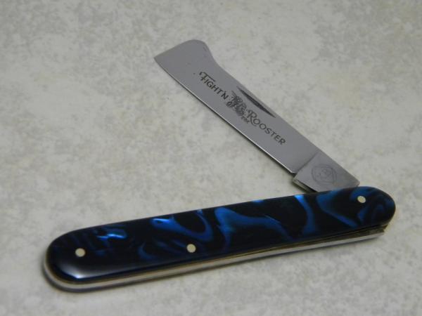 Fight'n Rooster Germany KB (Krusius Brothers) Blue and Black Swirl Budding Knife Fight'n Rooster Germany KB (Krusius Brothers) Blue and Black Swirl Budding Knife